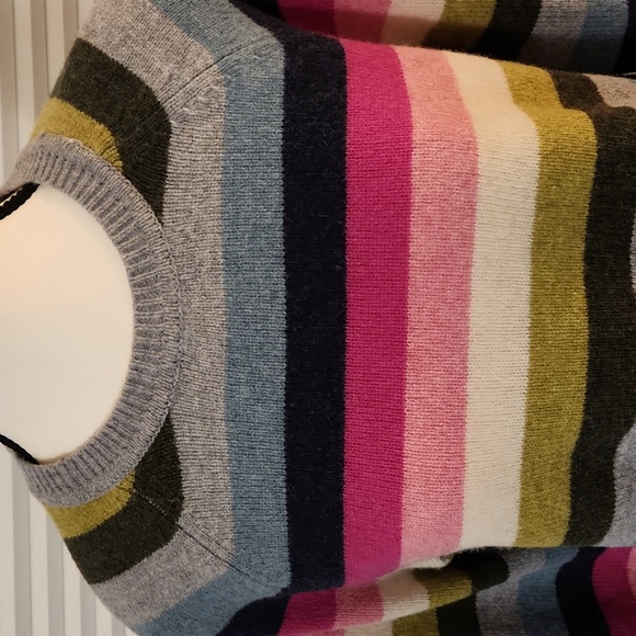 Tabitha Webb multi-coloured striped crew neck sweater, size medium - Picture 2 of 7